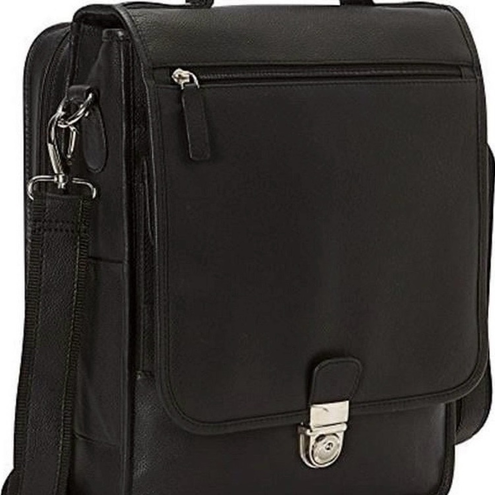 Black Leather Men's Bag